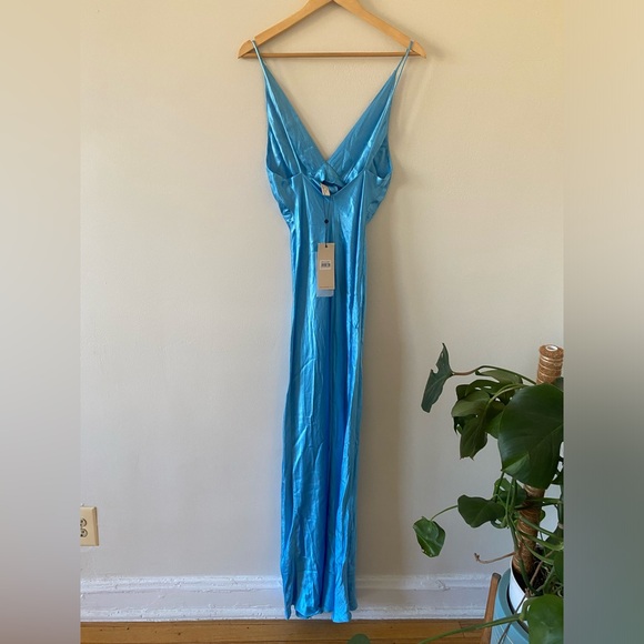 NWT Bec & Bridge Lorelai V Maxi Dress in Tropez Blue size US 4 - Picture 6 of 14